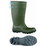 Sicherheits-Gummistiefel gr&uuml;n / schwarz