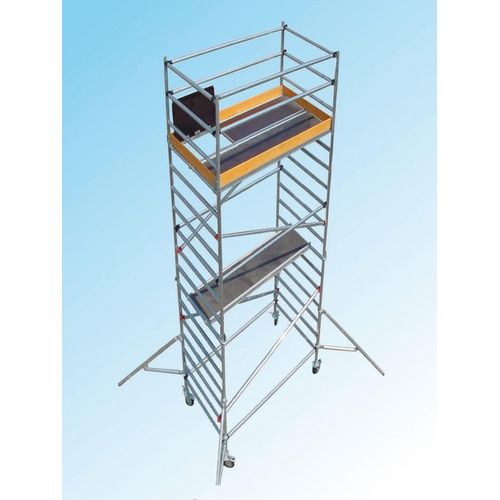Alu-Rollger&uuml;st  Arbeitsh&ouml;he 4,20m (Gewicht 98kg)