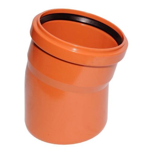 PVC Haus Kanal-Bogen NW 125 15 &deg;