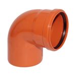 PVC Haus Kanal-Bogen NW 125 87&deg;