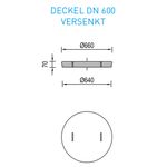 Betondeckel 600/ 15kN versenkt (Lieferung)