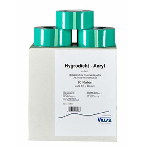 Hygrodicht Klebeband Acryl 60mm/ 25lfm.