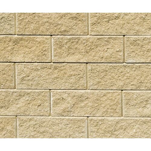 Friedl Faro Zaun- und Mauerstein 40 x 20 x 15 / St&uuml;ck sandgelb