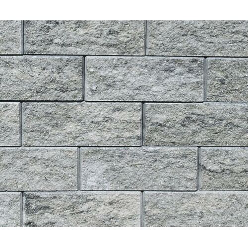 Friedl Faro Zaun- und Mauerstein 40 x 20 x 15 / St&uuml;ck granitgrau schattiert