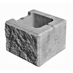 Friedl Faro Zaun- und Mauerstein Halbstein 19,7 x 20 x 15cm