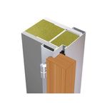 St&auml;nderwandzarge Domoferm / St&uuml;ck 2000 x 800 MW 125 / Profil 145 mit Bodeneinstand