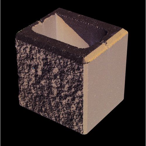 H&auml;usler "Alpen New Generation" Halbstein 19,7x18x20cm arktis wei&szlig;