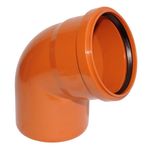 PVC Haus Kanal-Bogen NW 110/ 67&deg;