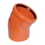 PVC Haus Kanal-Bogen NW 160/ 30&deg;