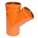PVC  Kanal-Einfachabzweiger 45&deg; 125/125mm